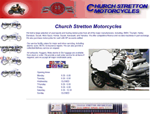 Tablet Screenshot of churchstrettonmotorcycles.com